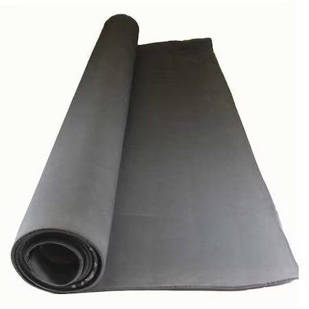 Foam Roll, Water-Resistant Closed Cell, 42 In W, 72 In L, 1/8 In Thick, Black,