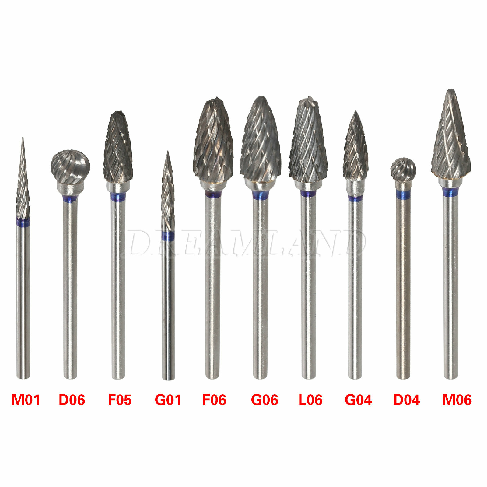 10x Denta lTungsten Carbide Dental Acrylic Bur Drill 2.35mm Fit Teeth Handpiece