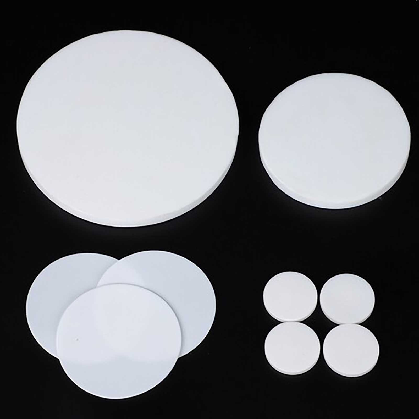 Ø 5mm-150mm PTFE Solid Round Seal Gaskets Disc Thick 0.5/1/1.5/2/3/4/5/6/8-10mm