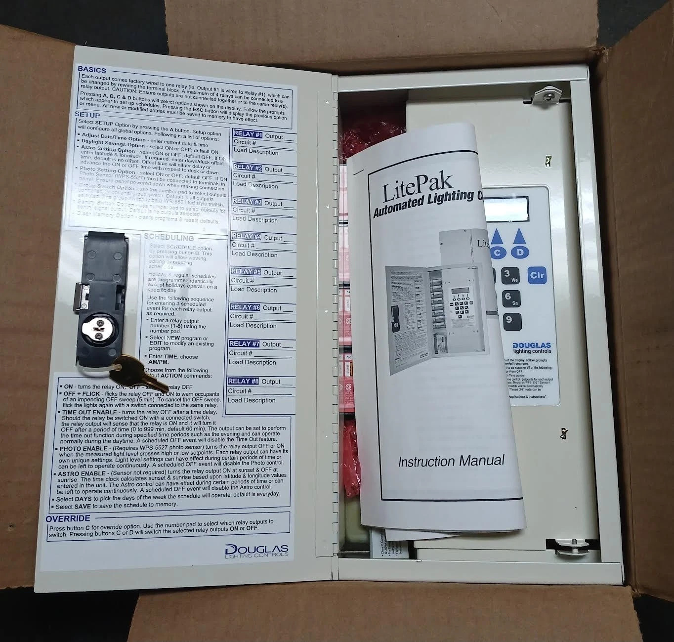 Douglas Lighting Controls LitePak Control Panel WPAK-33524