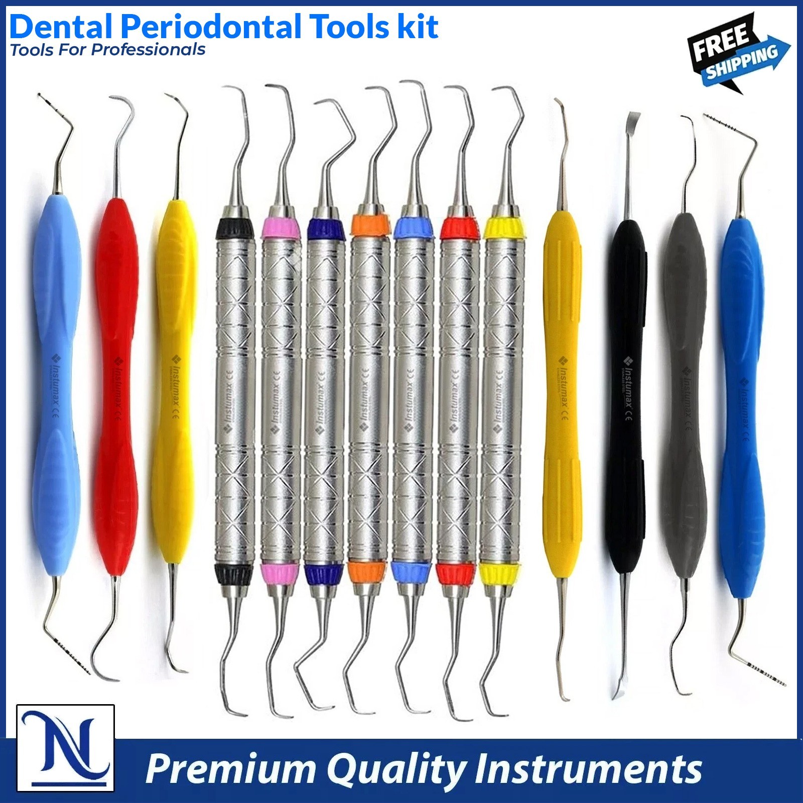 Dental Periodontal Kit | Professional Scaling, Root Planing & Hygiene Instrument