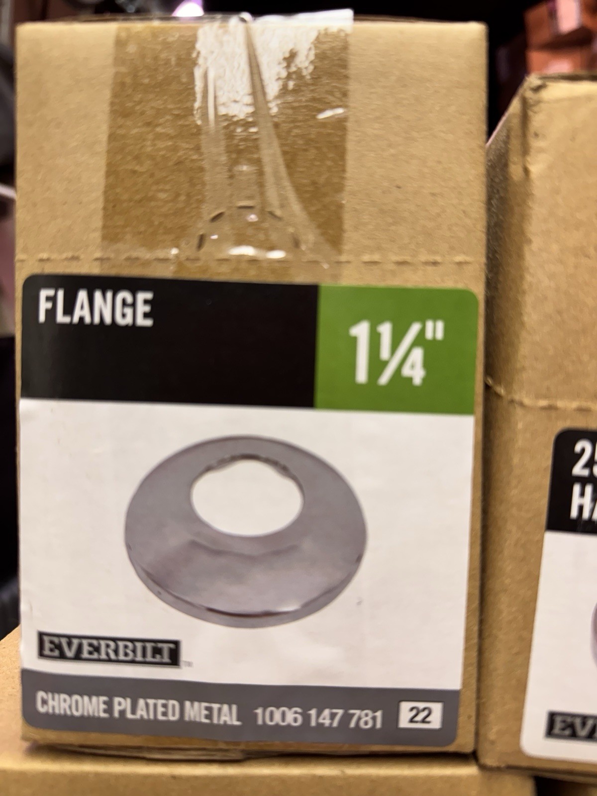 Everbilt Flange 1 1/4 in (32mm) Chrome Plated Metal Washer Type 1006 147 781