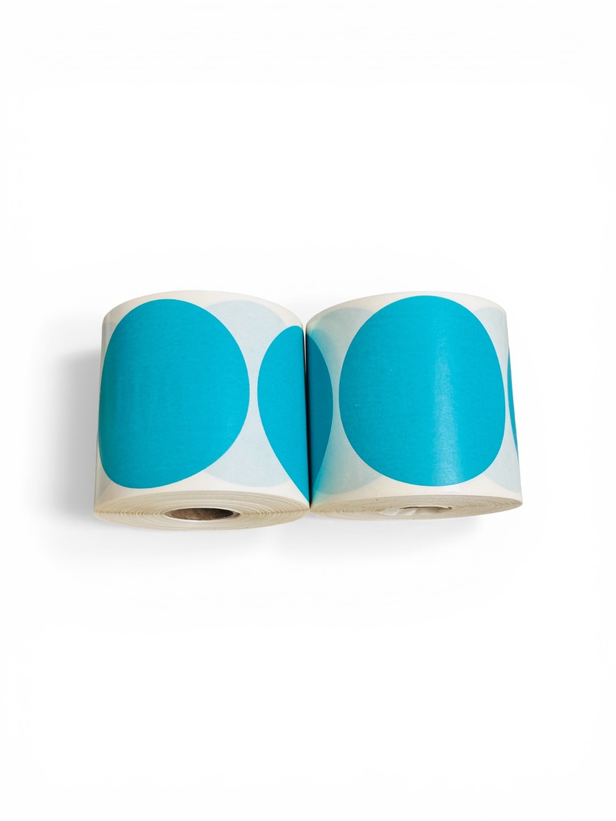 Direct Thermal Labels- 3″ Round Teal Colored 500 Labels per roll, 1-12 Rolls