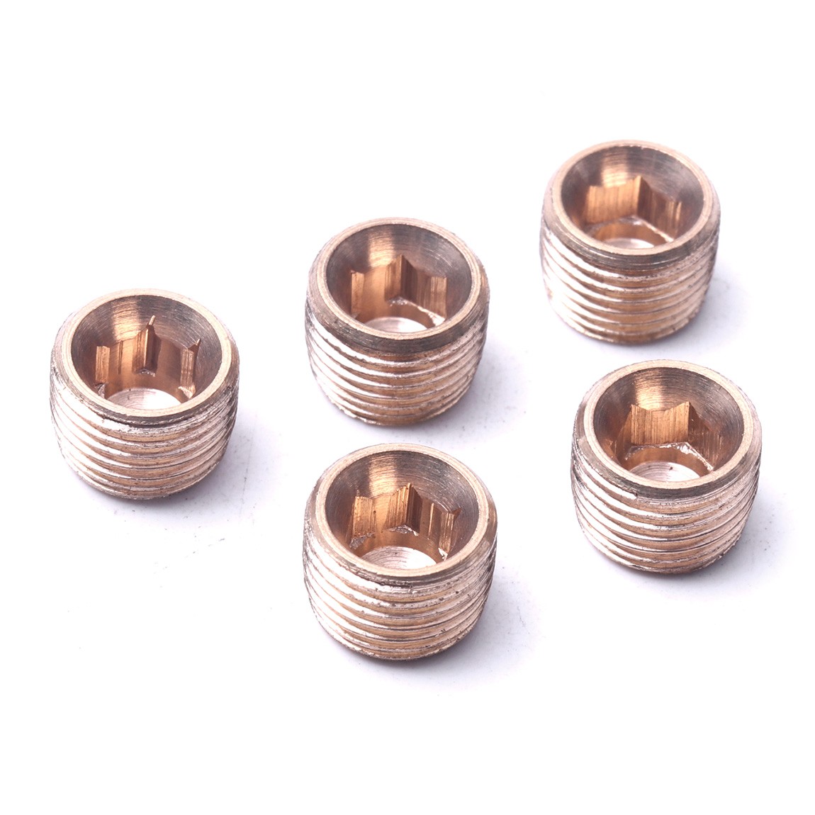 20PCS Pipe Plug 1/8″ 1/4″ 3/8″ 1/2″ Male Thread Hex Internal Head Socket Fitting