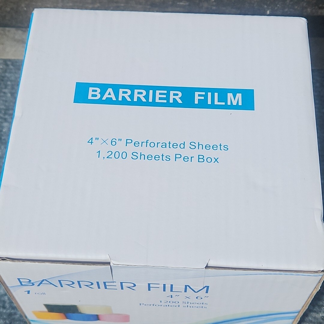 Dental Barrier Film Sticky Wrap Clear or Blue 4″ x 6″ (1200 Sheet)