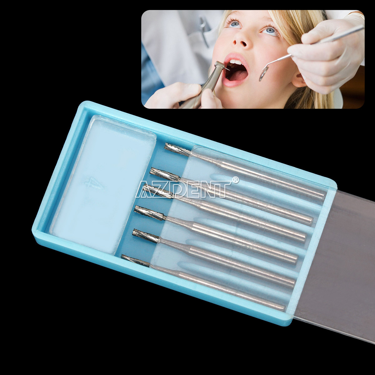 Dental 557 FGOS Surgical Carbide Burs 25mm Length FG-557XL 6Pcs/Box