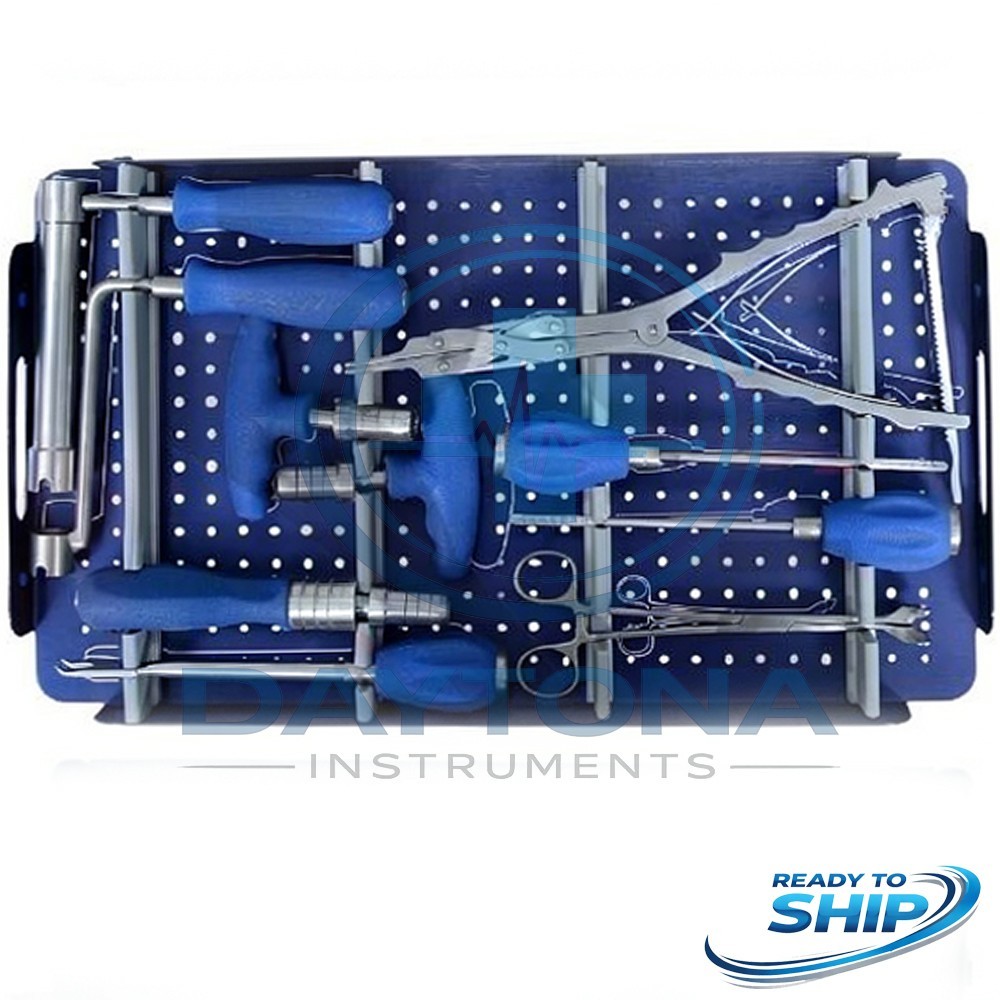 SPINE SURGERY INSTRUMENTS SET WITH ALUMINIUM BOX