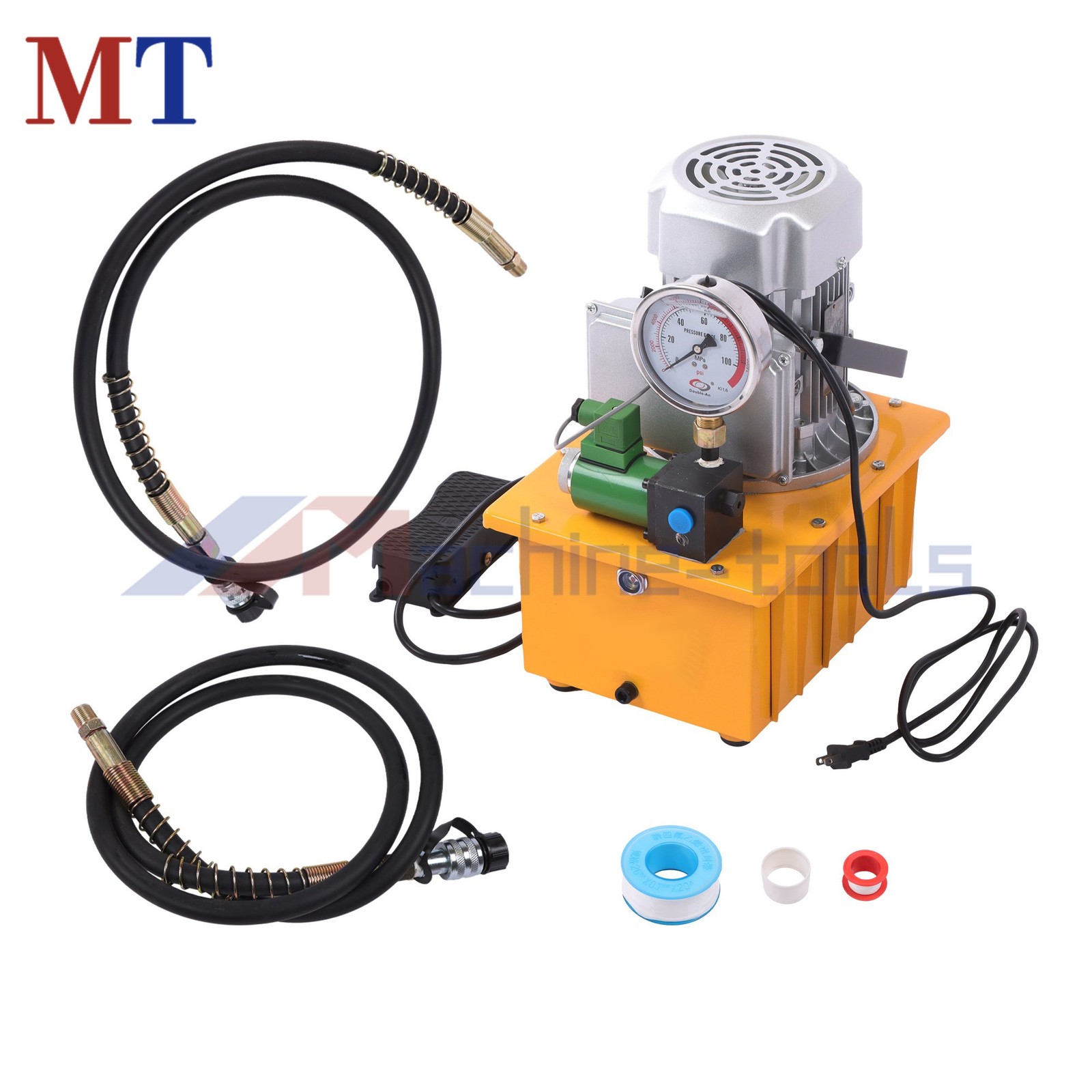 Electric Pump with Solenoid Valve 10000PSI Single Acting 8 L