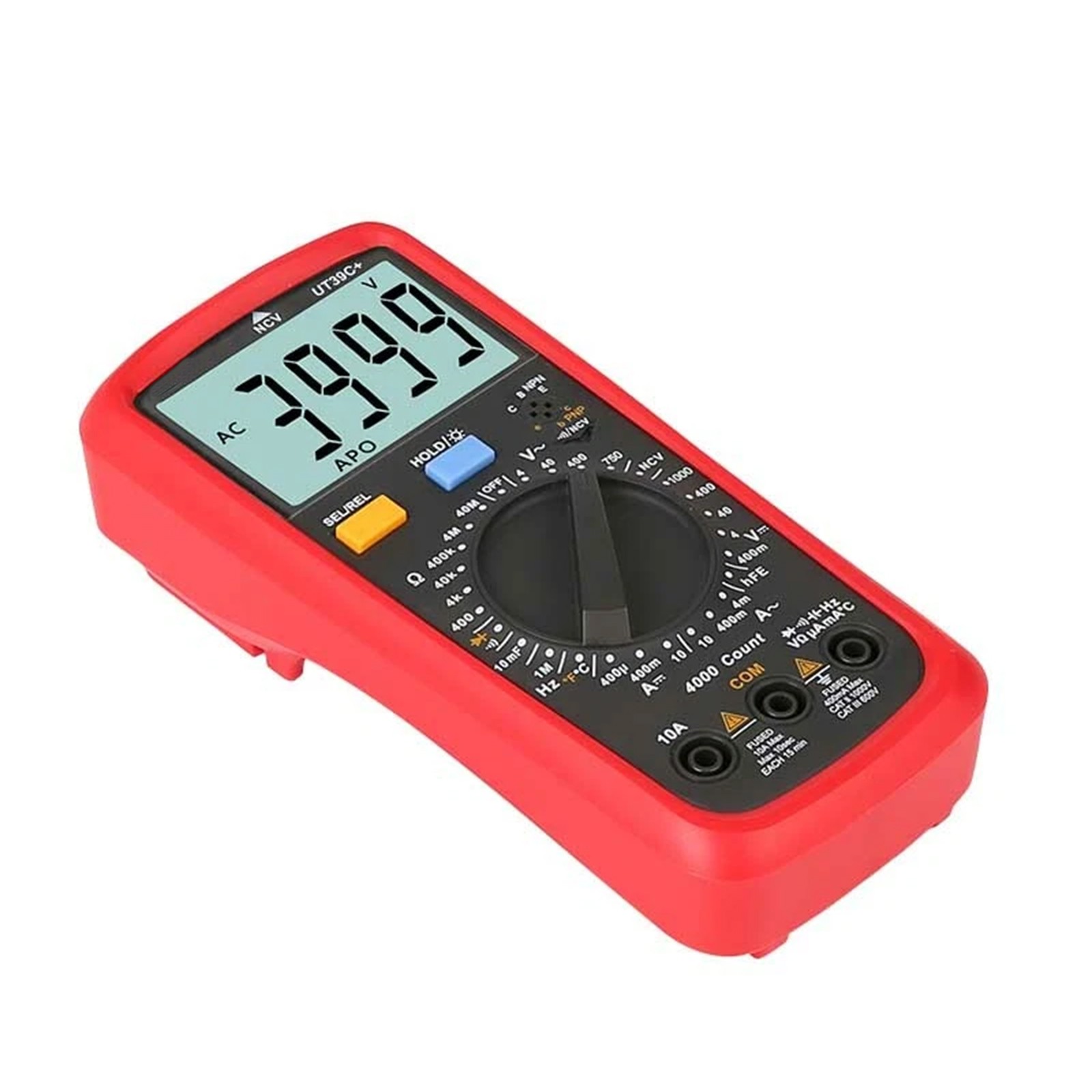 UT39C+ Digital Multimeter Auto Range LCD Backlight Data Hold Multimetro Tester