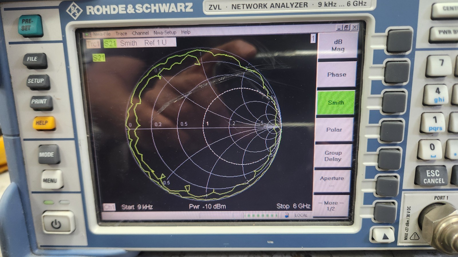 Rohde & Schwarz ZVL6 Vector Network Analyzer 9 kHz – 6 GHz Fully Tested + opt