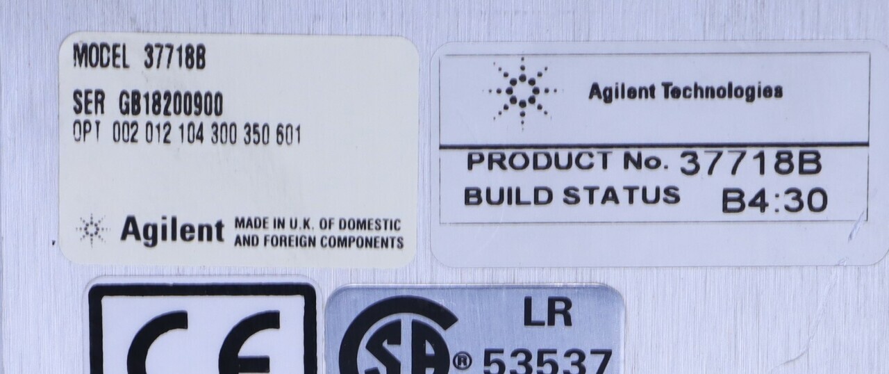 * AGILENT OMNIBER 718 37718B OPT 002 012 104 300 350 601