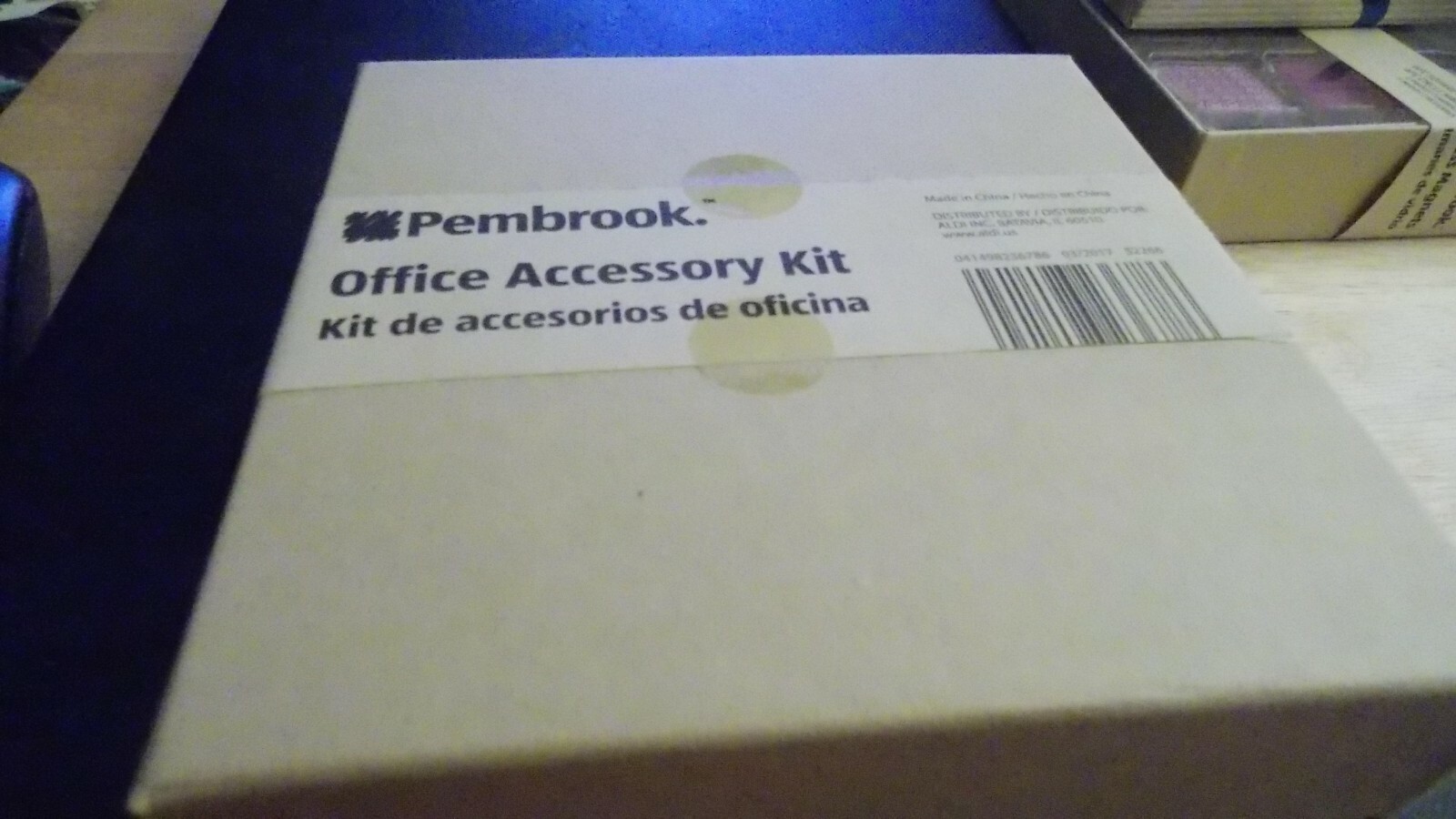 NEW PEMBROOK GEOMETRIC OFFICE ACCESSORIES 251 PCS PAPER CLIPS,PINS,BINDER CLIPS