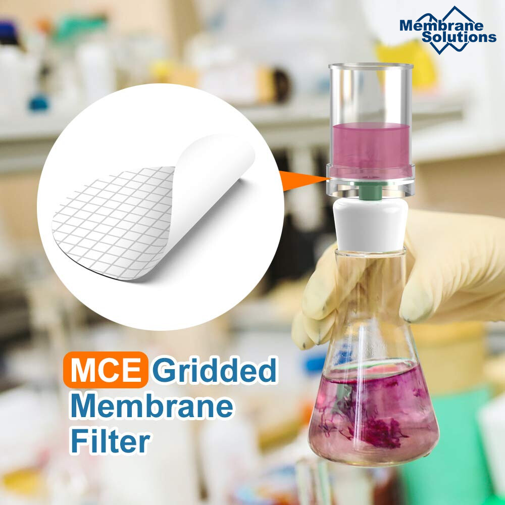 MCE Membrane Filter Sterile MCE Gridded Membrane Filter 47mm 0.45μm,Hydrophilic
