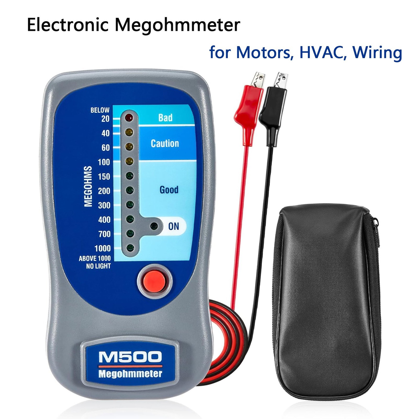 M500 Insulation Megohmmeter, Compatible with Supco M500 Tester up to 1000MΩ | St