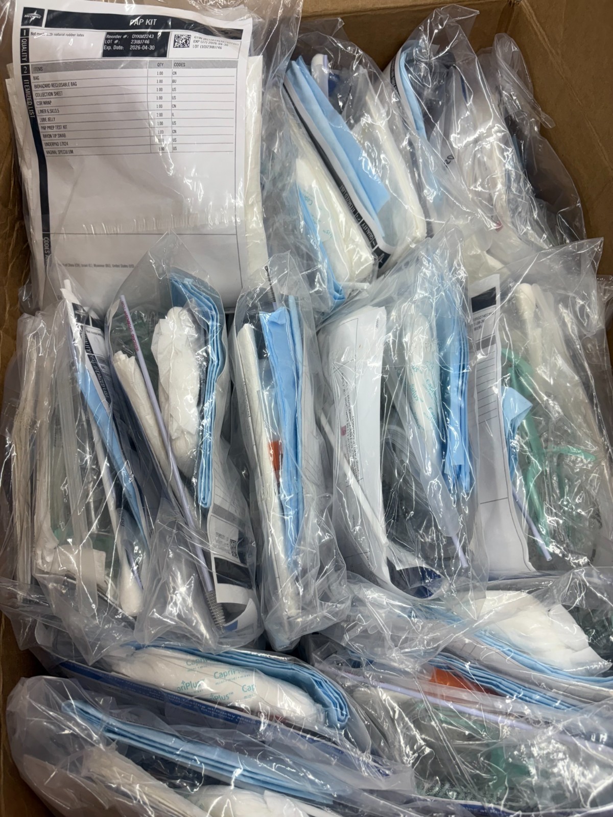 Lot of 41 Medline Pap-Smear Kits/Case