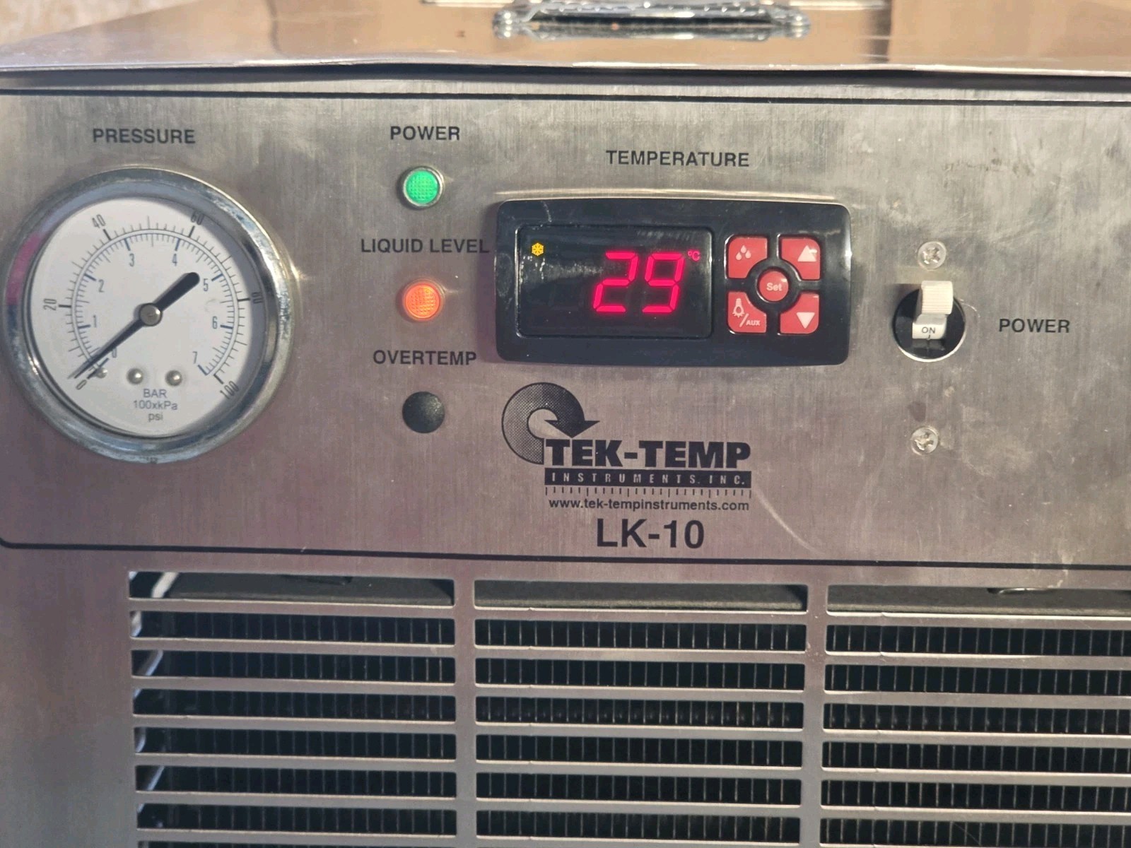 Tek-Temp LK-10 Recirculating Chiller JK10/2,500/R1 115V 2500 BTU/hr Lab -…