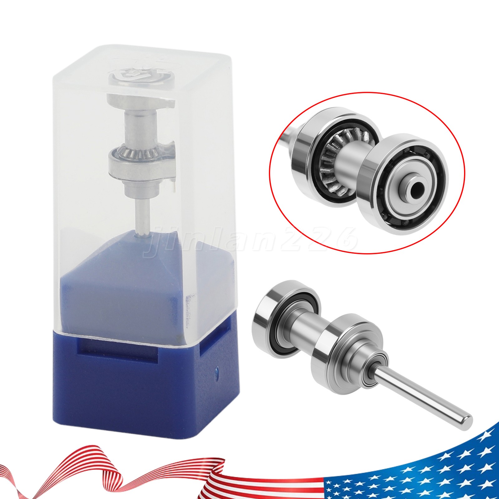 5*Dental Replaced Cartridge Turbine Rotor for ABDENT 1:5 LED HighSpeed Handpiece