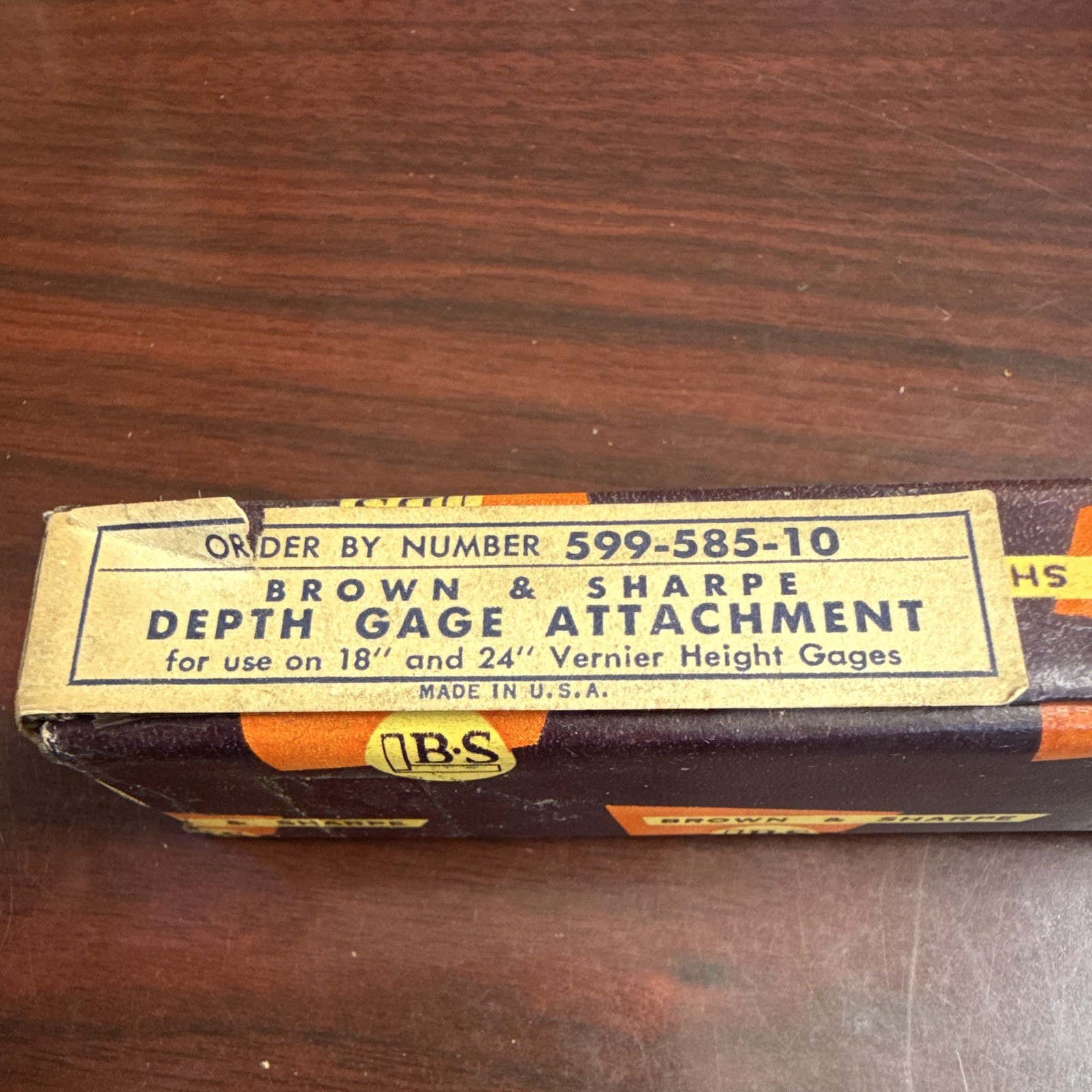 Brown & Sharpe Depth Gage Attachment (MPN 599-585-10)