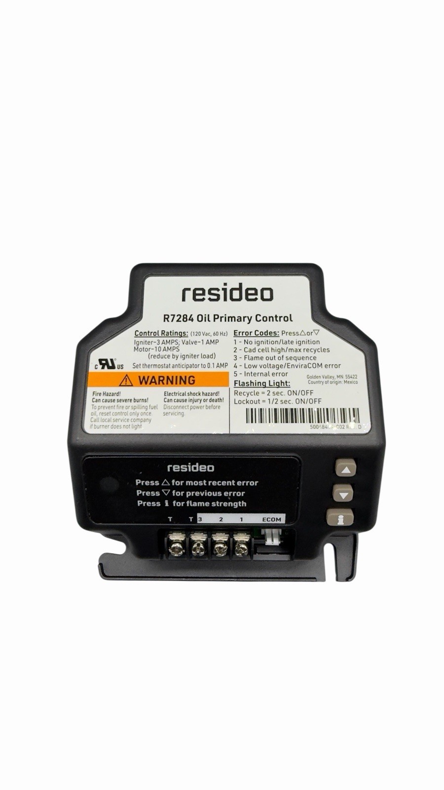 RESIDEO R7284B1024 Electronic Primary Oil Control
