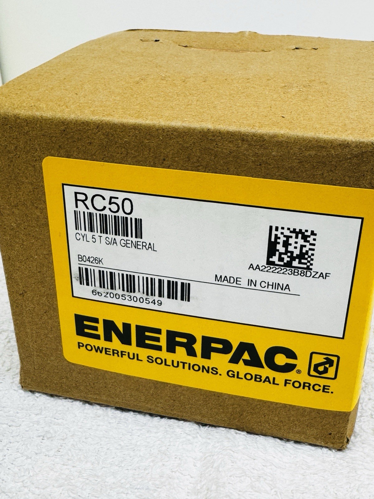 NEW! Enerpac RC50 0.63in 5-ton Single Acting Hydraulic Cylinder Fast SHIPPING