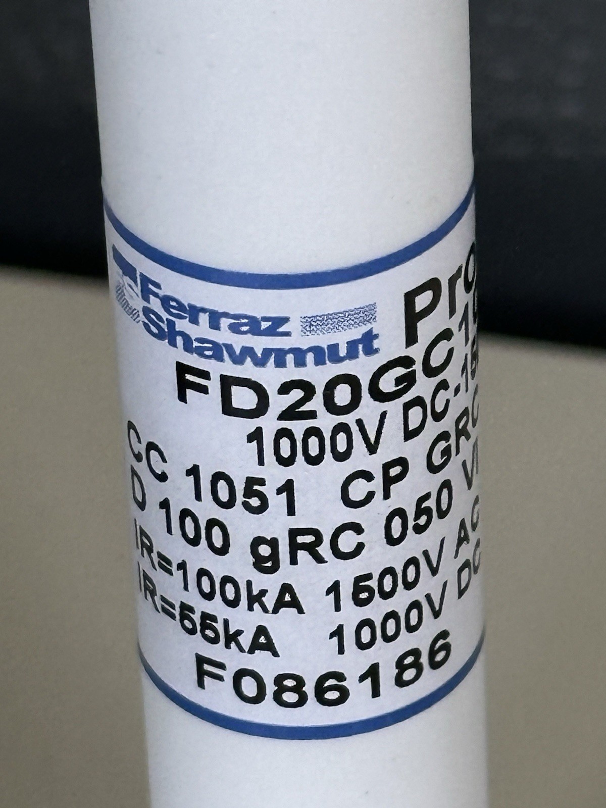 10 PCS Ferraz Shawmut Protistor FD20GC100V50T Fuse 1000VDC-1500VAC 50A NEW INBOX