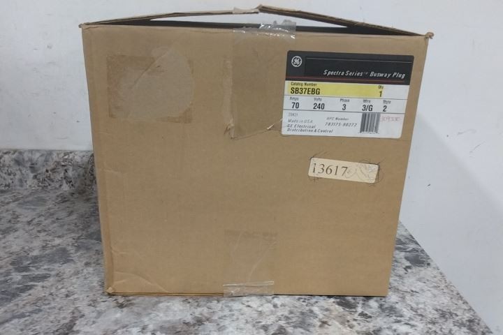 GE SB37EBG 240VAC 70 Amps 3 Poles 3 Phase Bus Plug