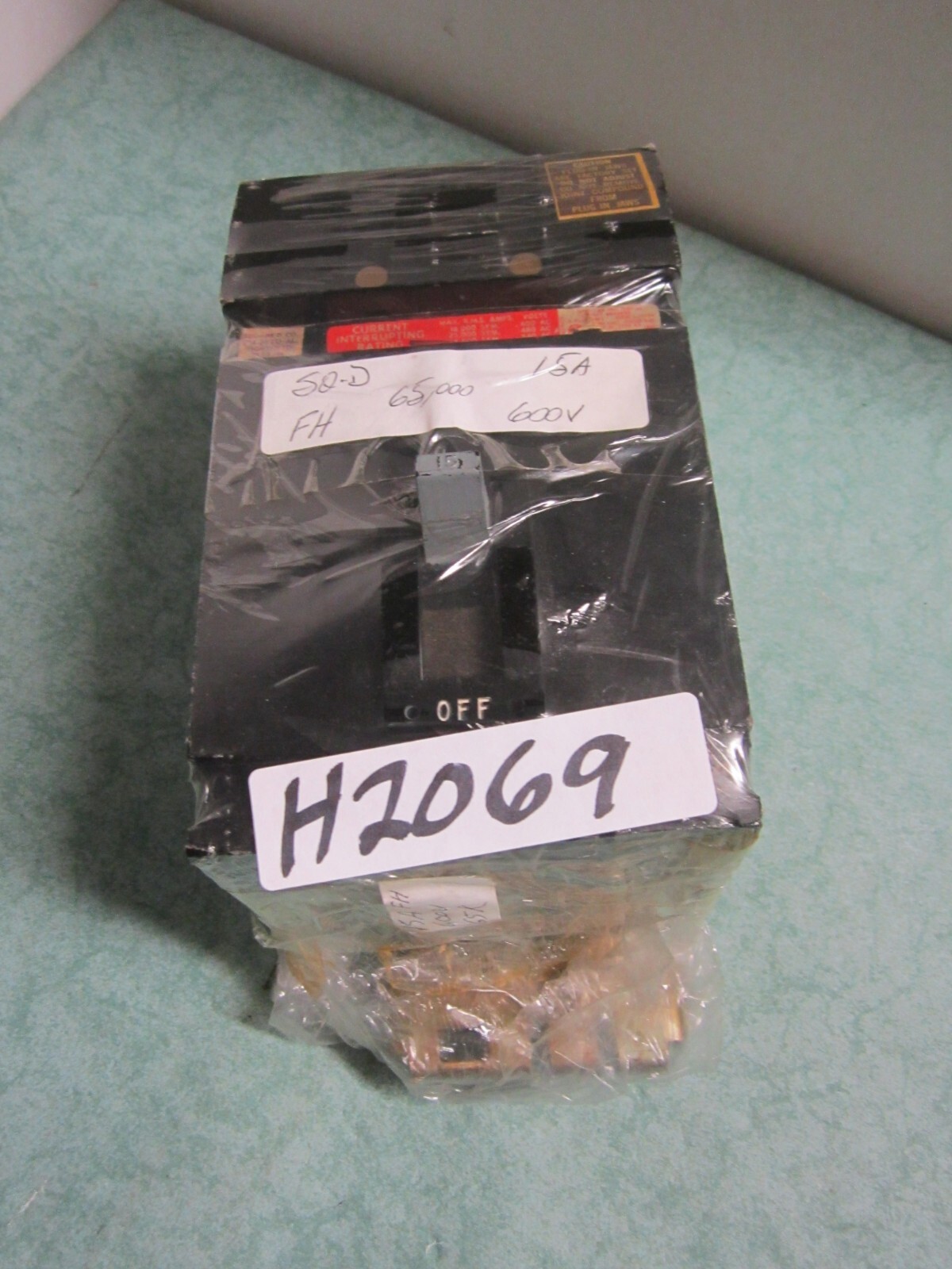 Square D I Line FH36015 Circuit Breaker 15 Amp 600 Volt 3 Pole 16K