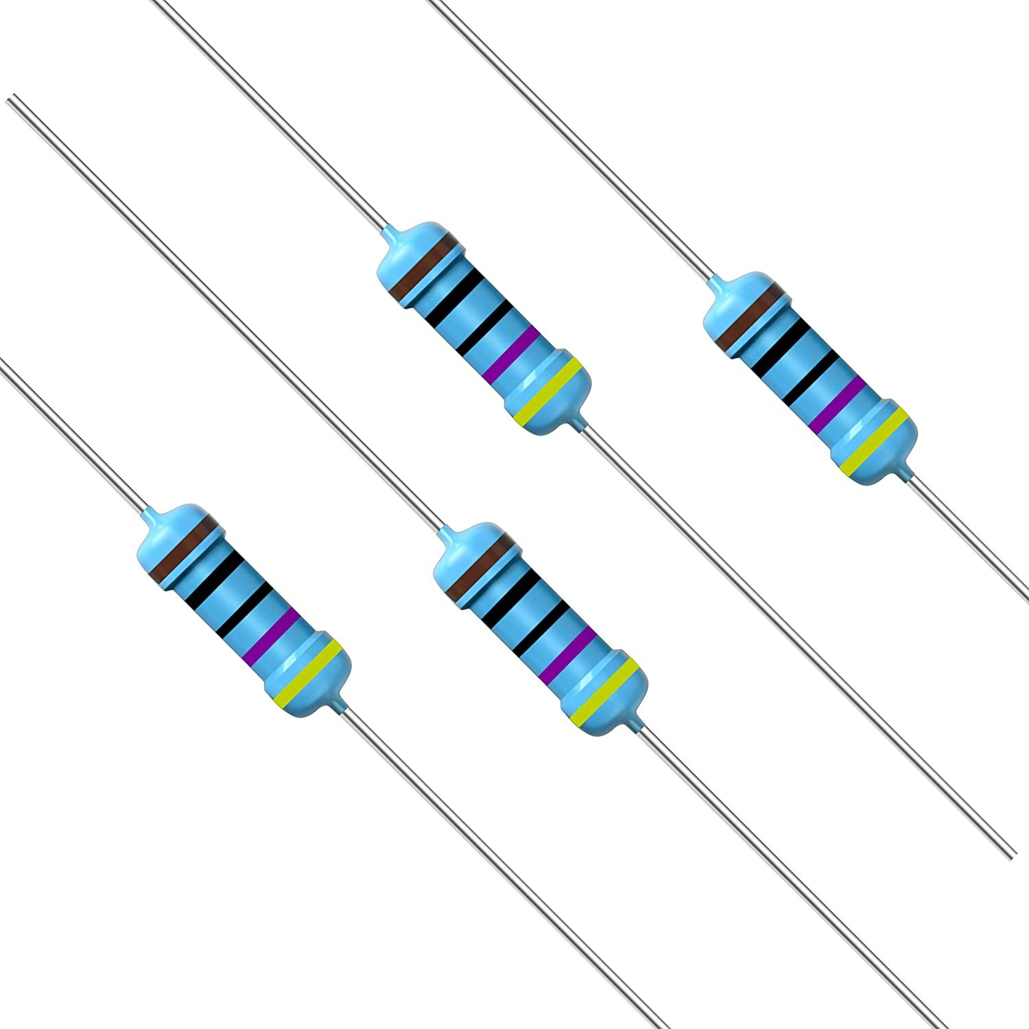 10 PCS 470 Ohm 1 Watts Metal Film Resistors 1% Tolerance Shipped From USA