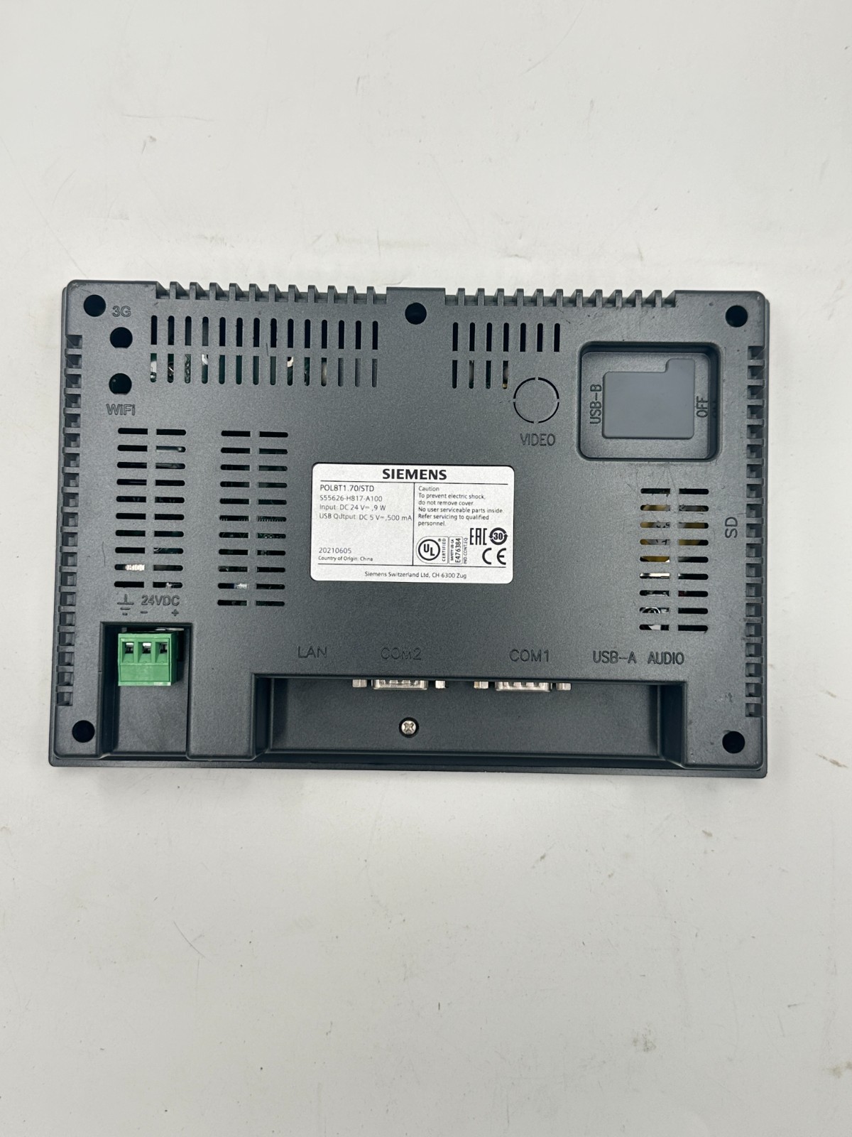 Siemens POL8T1.70/STD S55626-H817-A100 HMI Touch Screen Terminal 24VDC Tested