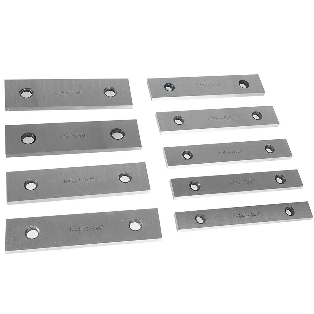 9 Pairs 1/4» Steel Parallel 6» Long 0.0002» Precision 3/4″ -1-3/4″ in Case