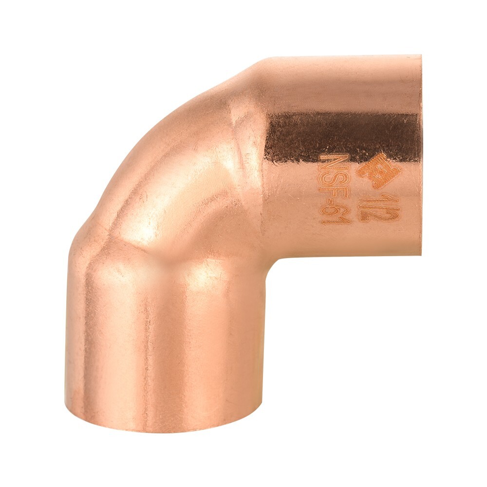 Pro 50 Pack EFIELD 1/2″ C X C 90 Degree Elbow , Copper Solder Fittings, No Lead