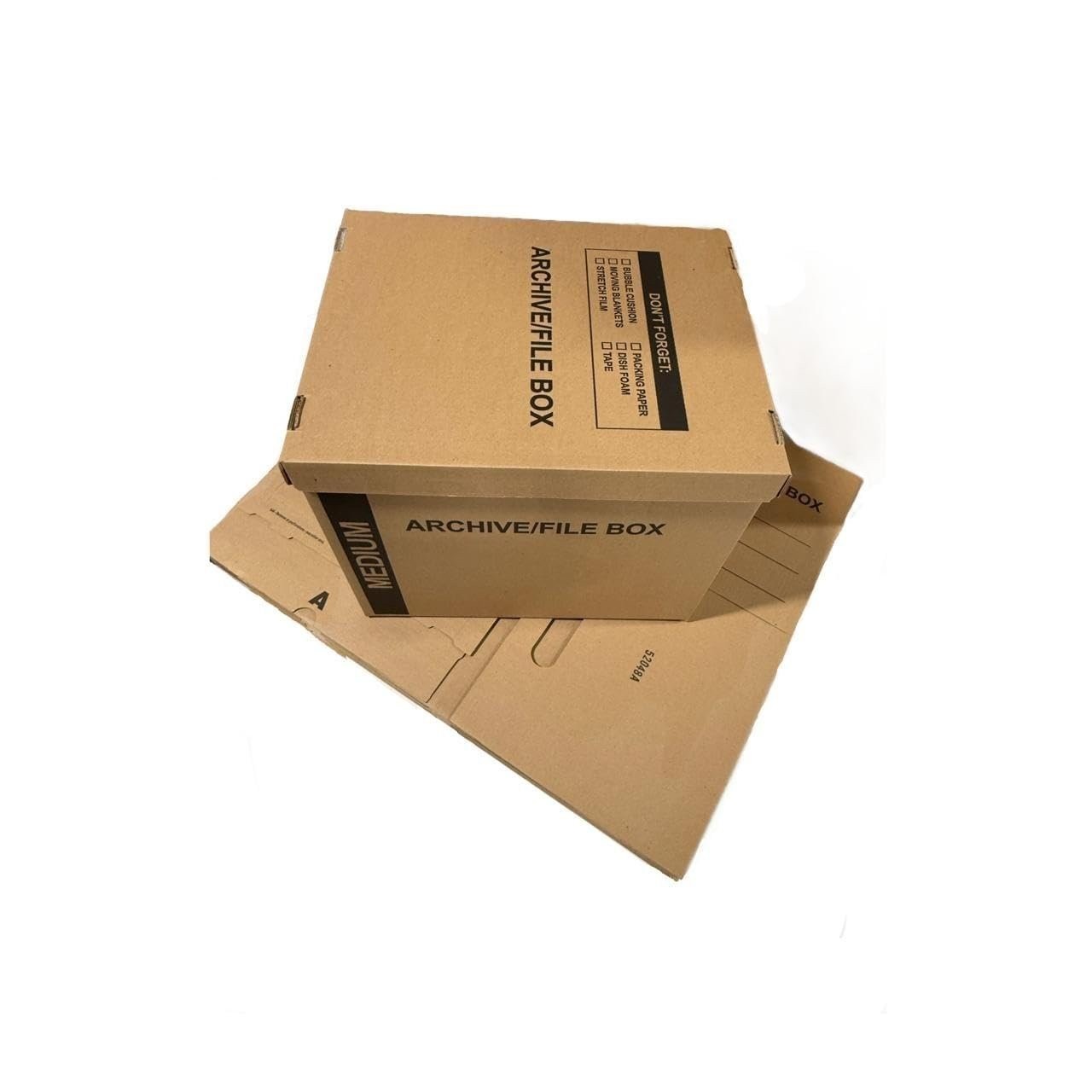 20 – Pack 18x15x14 Medium Standard File Storage Moving Box with Lid…