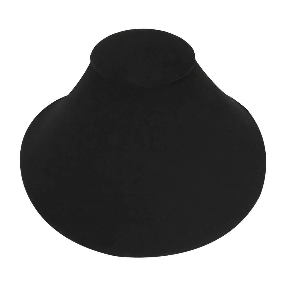 8″L x 8-1/4″W Black Velvet Necklace Pendant Chain Link Jewelry Display Holder