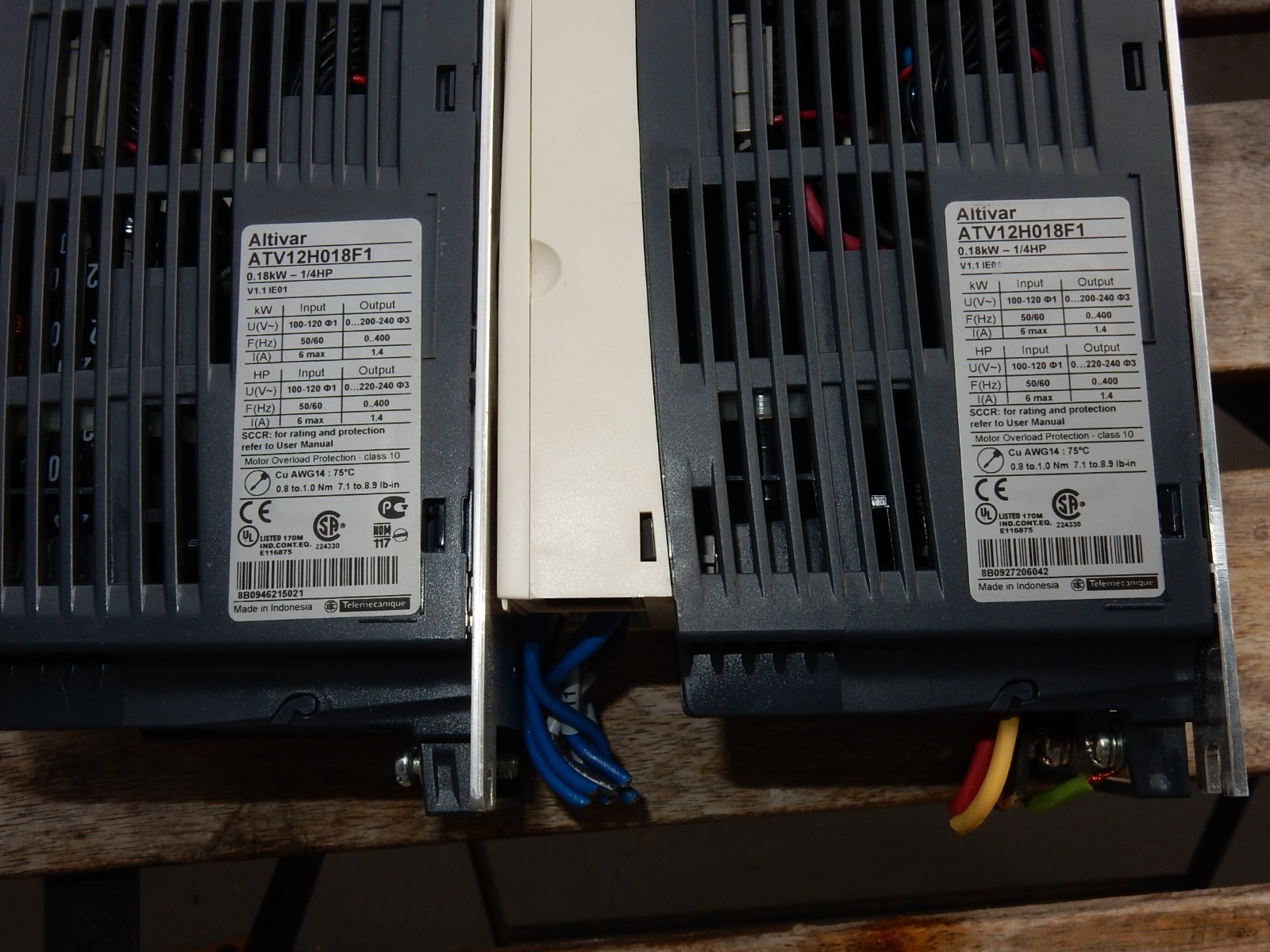7x SCHNEIDER ELECTRIC ALTIVAR ATV12H018F1 VARIALE SPEED DRIVE. 5 New