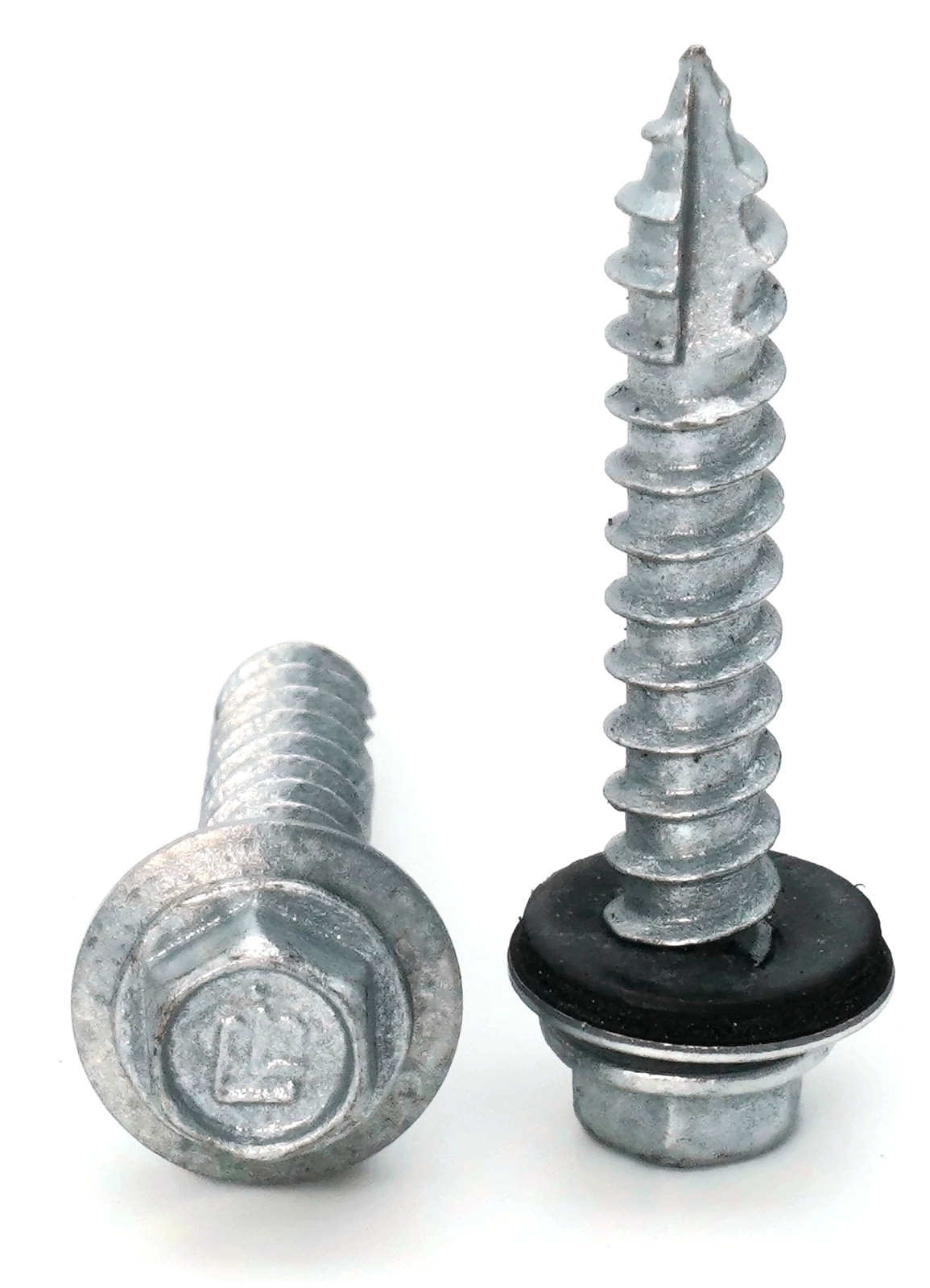 #14 Hex Washer Head Roofing Screws Mechanical Galvanized | Unpainted Finish