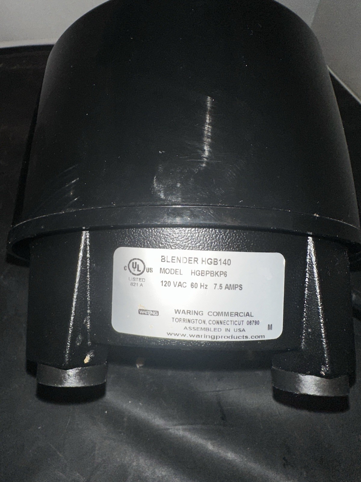 waring commercial blender Model HGBPBKP6