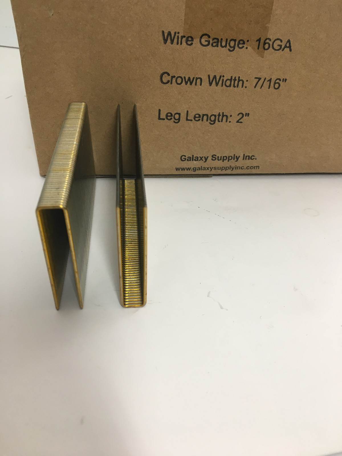 7/16 Crown 16 Gauge Staples 2″=N50 N Series 10,000pcs/case