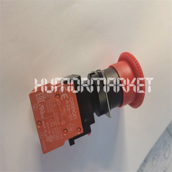ONE Omron A22E-M-02 A22EM02 Pushbutton Switch Red BUTTON new