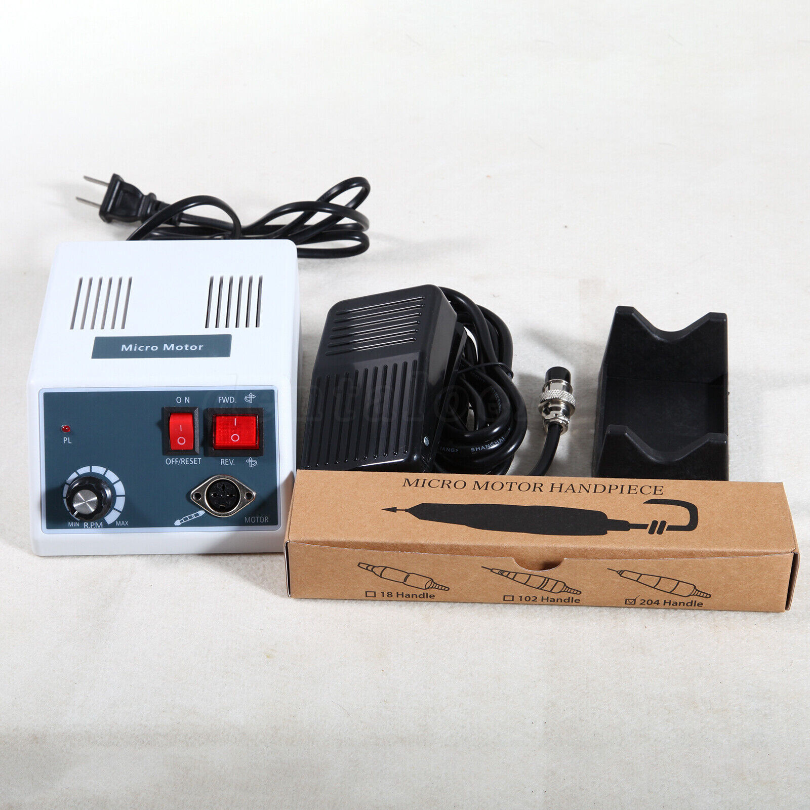 Dental Lab Marathon Electric Micromotor Polishing Unit & 35K rpm Motor Handpiece