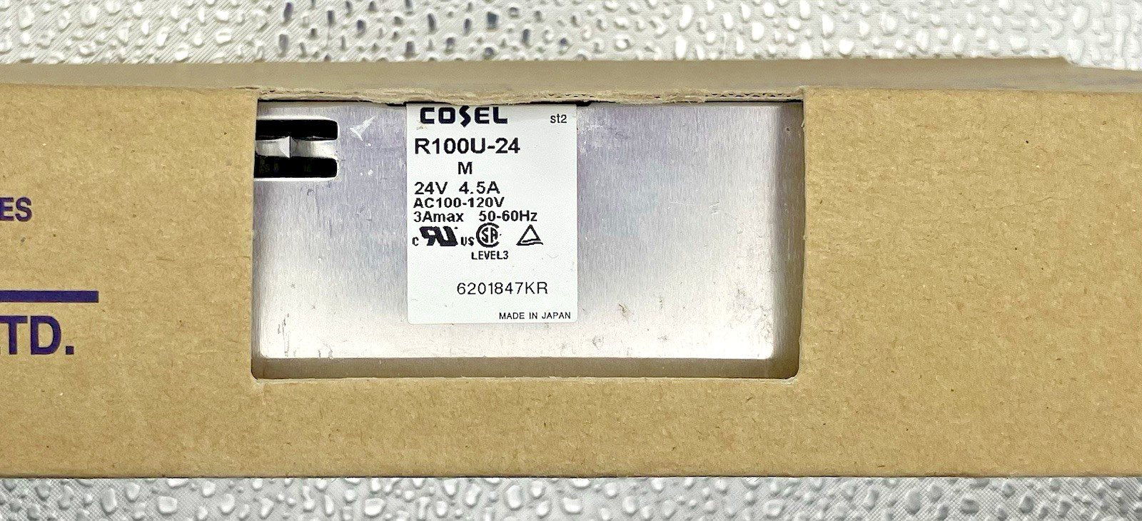 COSEL R100U-24 IN AC100-120V 50-60Hz OUT 24V DC 4.5A (e7-4)