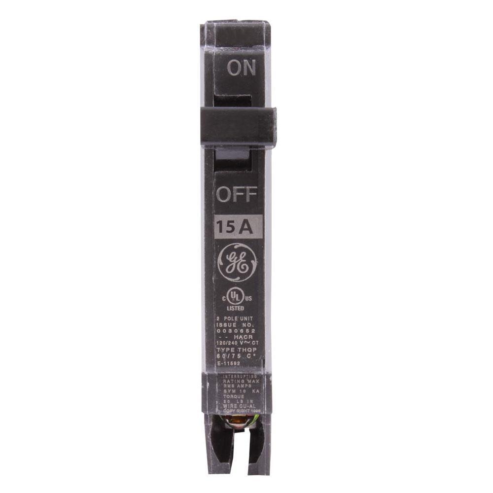 GE – THQP115- 15A – 1 Pole – Thin Style – 120/240V – 10kAIC – THQP1115 NEW!!1