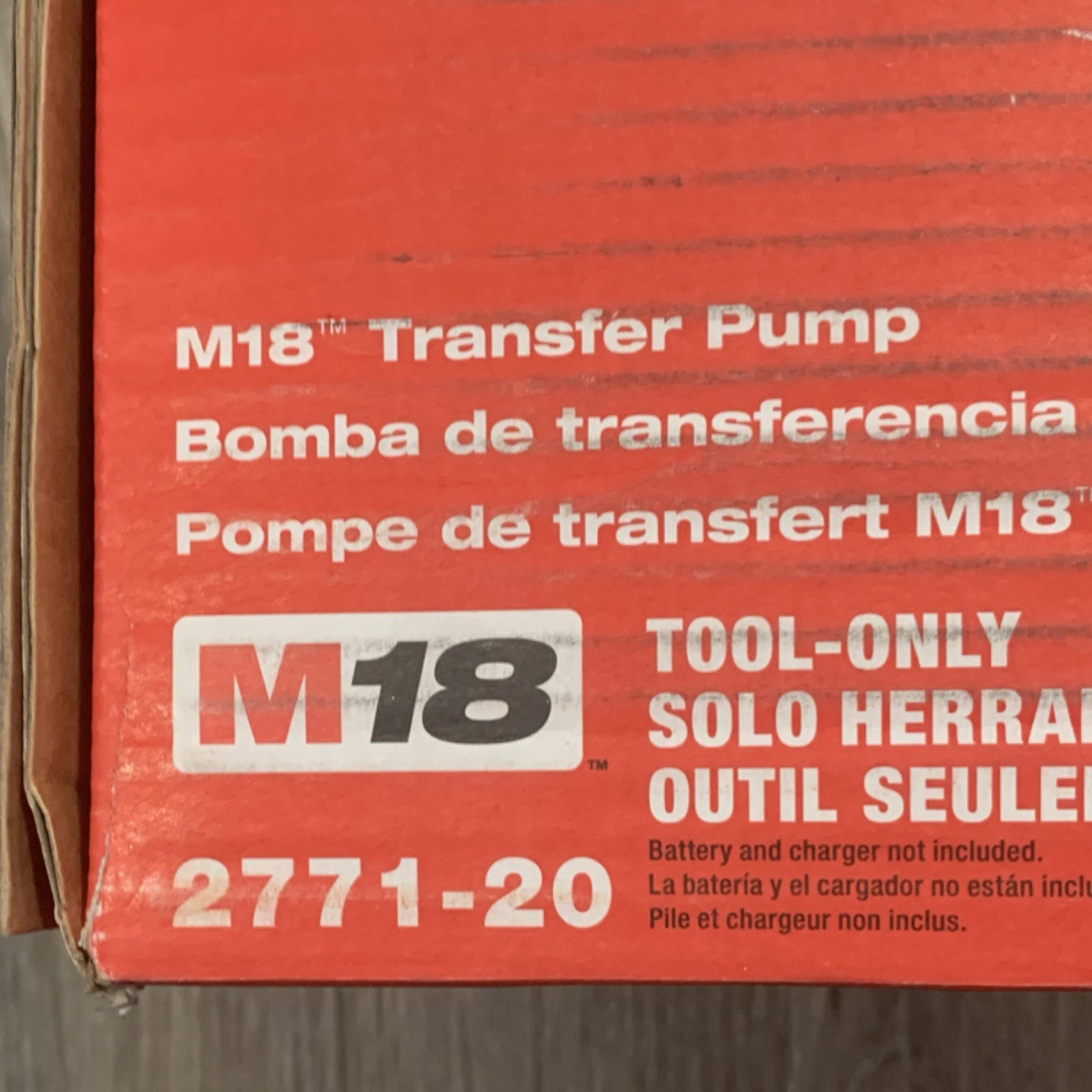 Milwaukee 2771-20 M18 Water Transfer Pump, 0.5hp, 3/4″ Inlet/Outlet, 480 GPH
