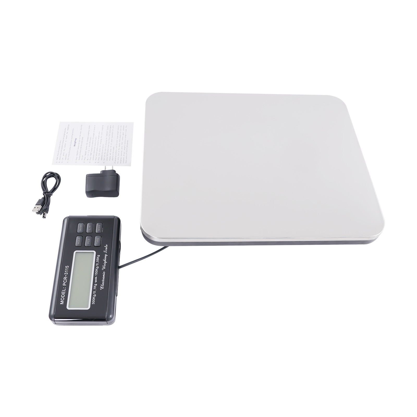 660LB Heavy Duty Digital Industry Shipping Postal Platform Scale Weight 300kg