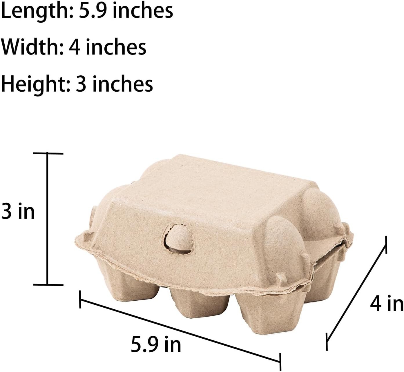 Egg Cartons Bulk 40 Pack Reusable Egg Storage 2×3 Style Biodegradable Durable