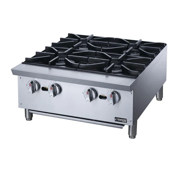 24″ Dukers Hot Plate with 4 Burners