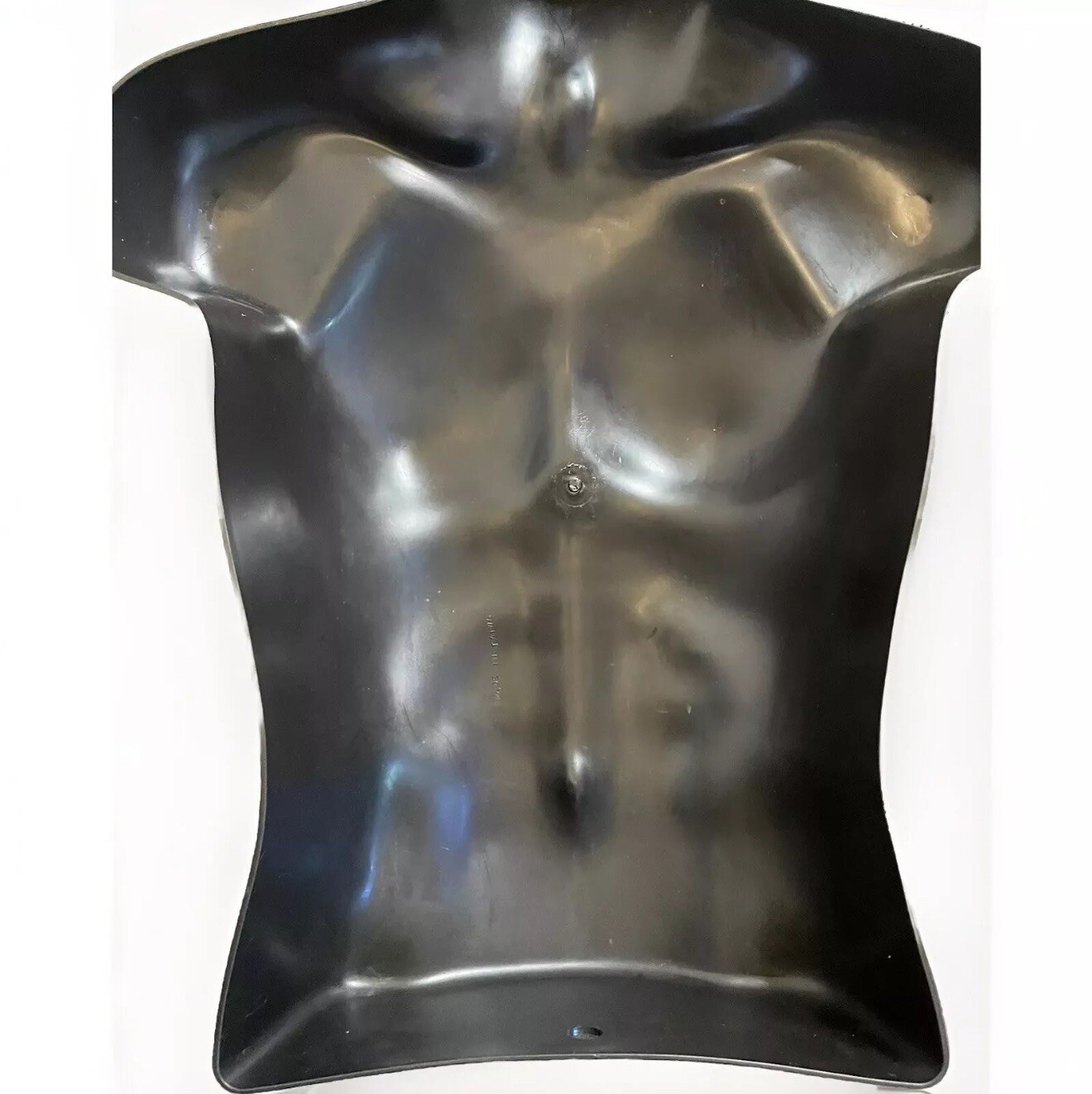 Torso Form Molded Man’s Shirt Frosted Fits S – L Hanging Male Mannequin Black