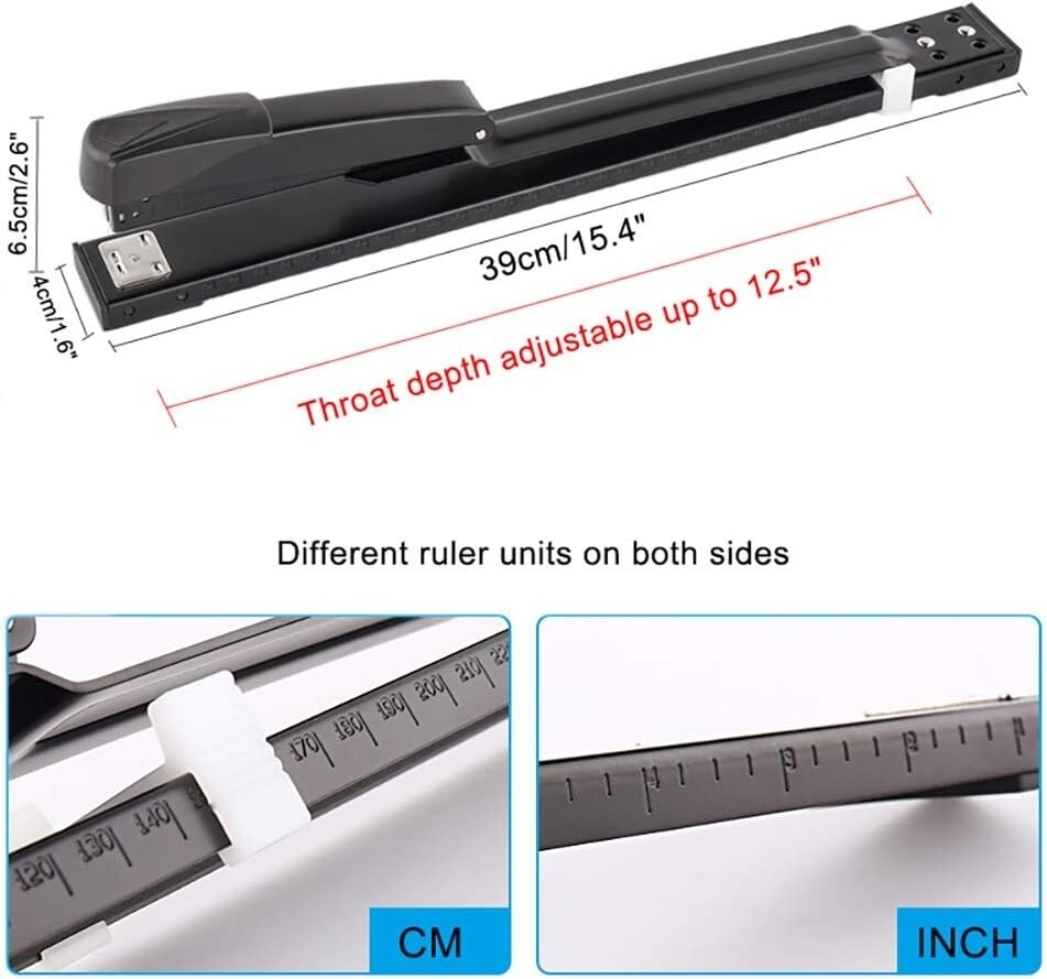 Grapadora De Escritorio Con Resorte Bostitch Inpower, Color Negro De 50 Hojas US