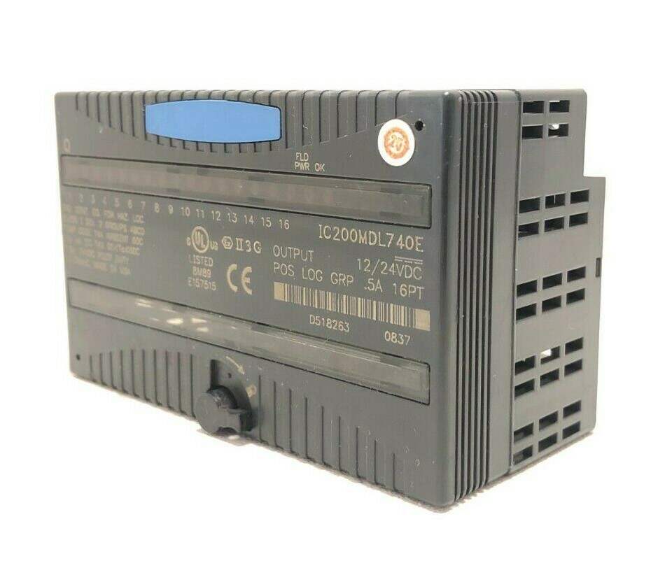 GE-FANUC IC200MDL740E , VersaMax 12/24VDC 0.5Amp Positive Logic Output Module