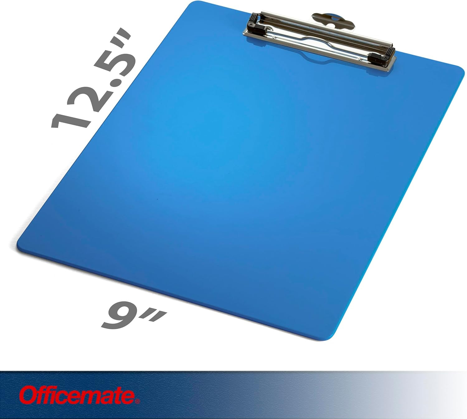 Recycled Plastic Clipboard, Holds 8.5 x 11 Sheets, Blue