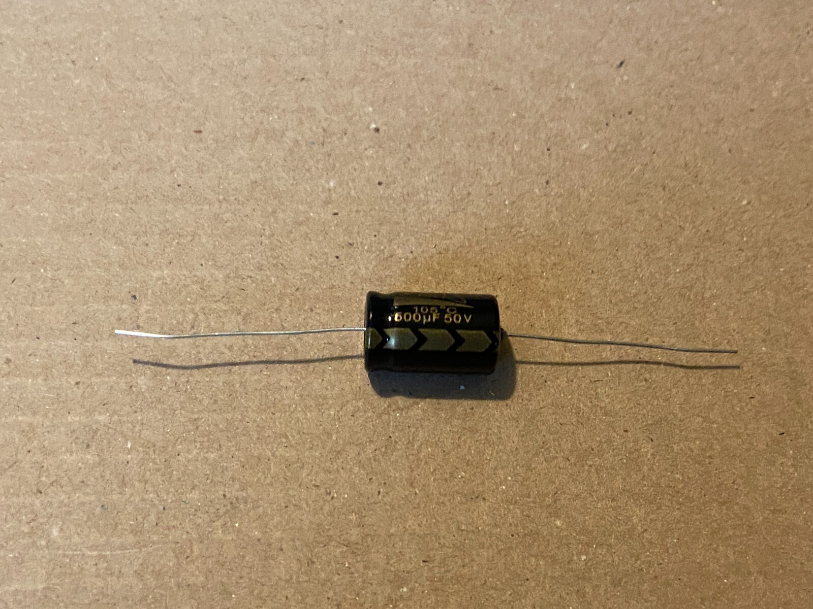 5pc Electrolytic Capacitor Axial 2000hr +105℃ RoHS 500uf 50V φ13x21mm Supertech